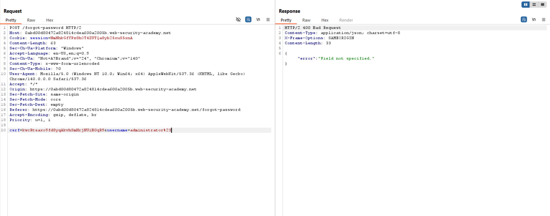 Chỉ gửi một tham số