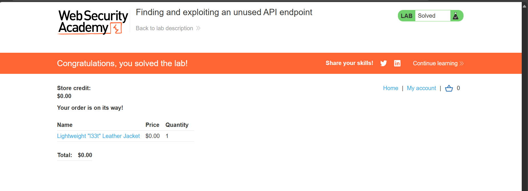 Mua hàng thành công